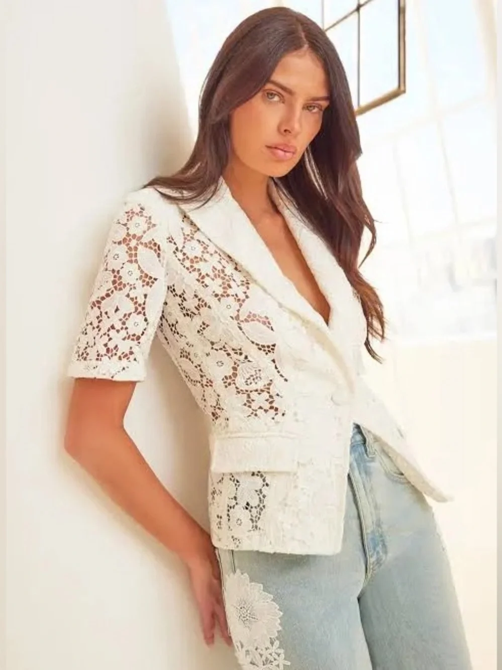 Generation Love Melbourne short sleeve lace blazer women's size xxl NWT - Picture 2 of 16
